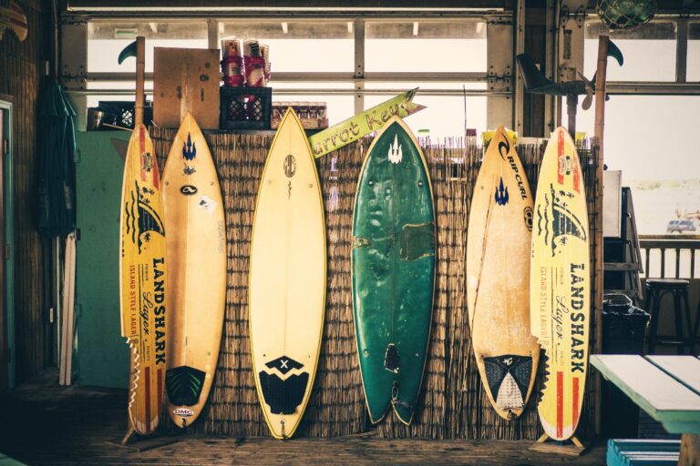 Colourful vintage surfboards retro, Gold Coast. The Old School Cleaning Co.