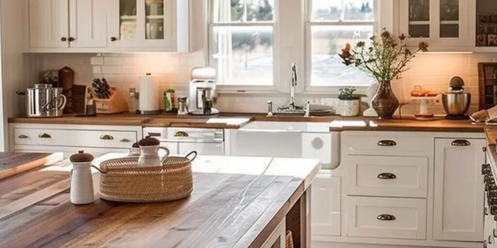 Deep cleaning hero farmhouse kitchen in Palm Beach, Gold Coast. The Old School Cleaning Co.