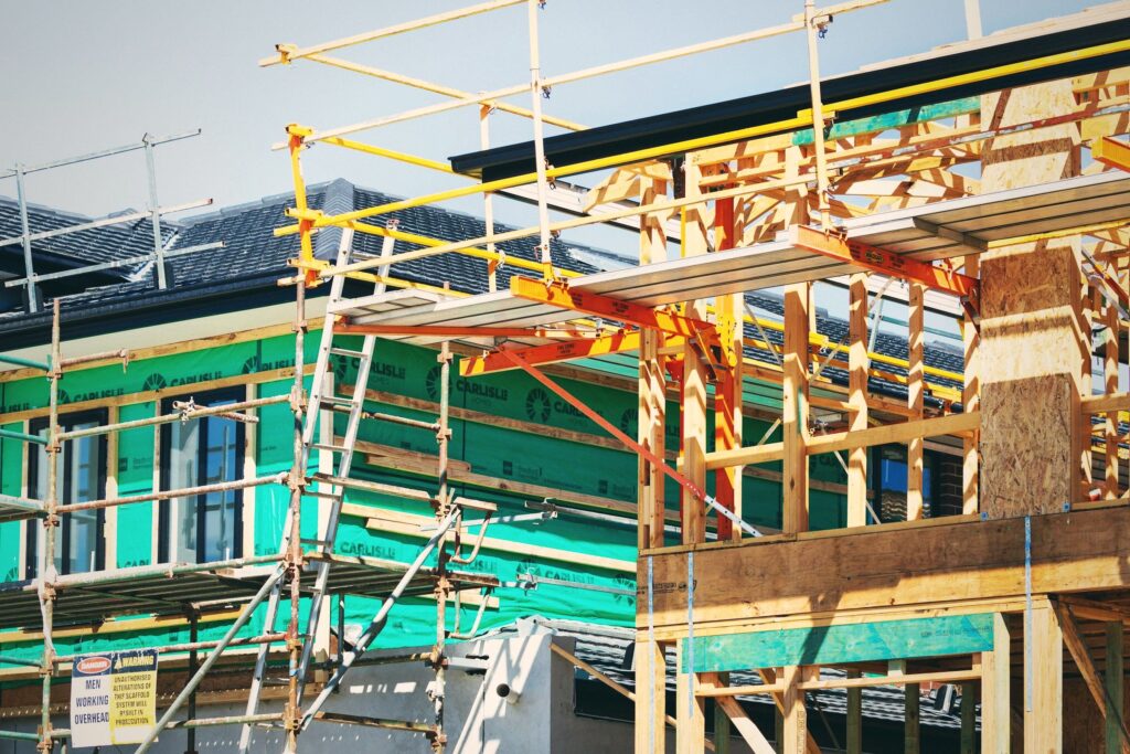 House under construction builders clean in Palm Beach, Gold Coast. The Old School Cleaning Co.