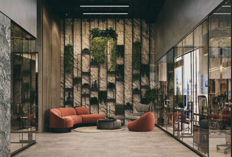 Modern office lounge interior cleaning in Coolangatta, Gold Coast. The Old School Cleaning Co.