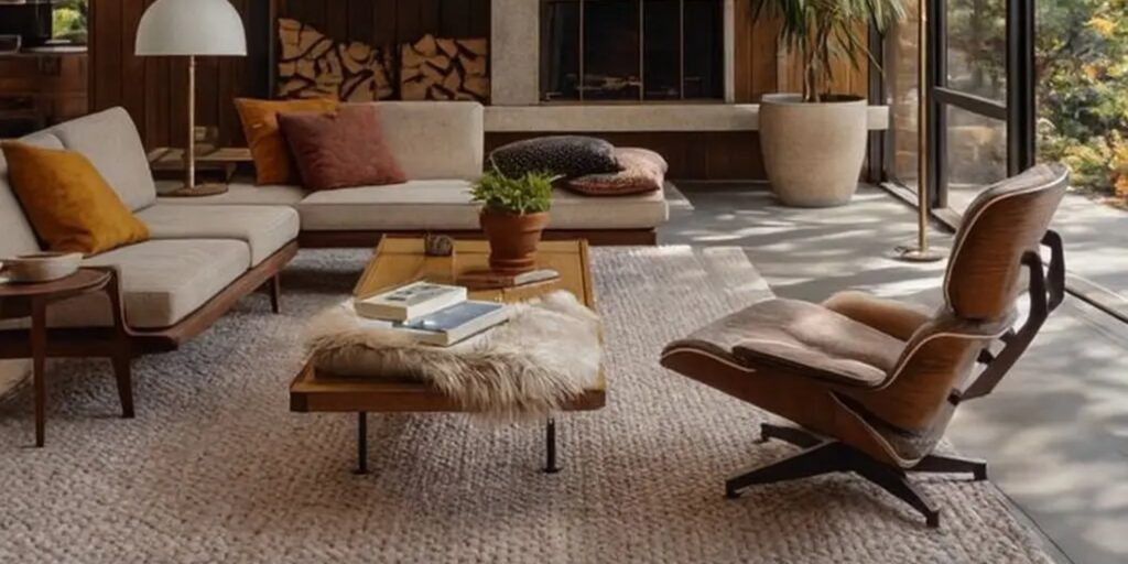 Regular home cleaning hero retro living room in Miami, Gold Coast. The Old School Cleaning Co.