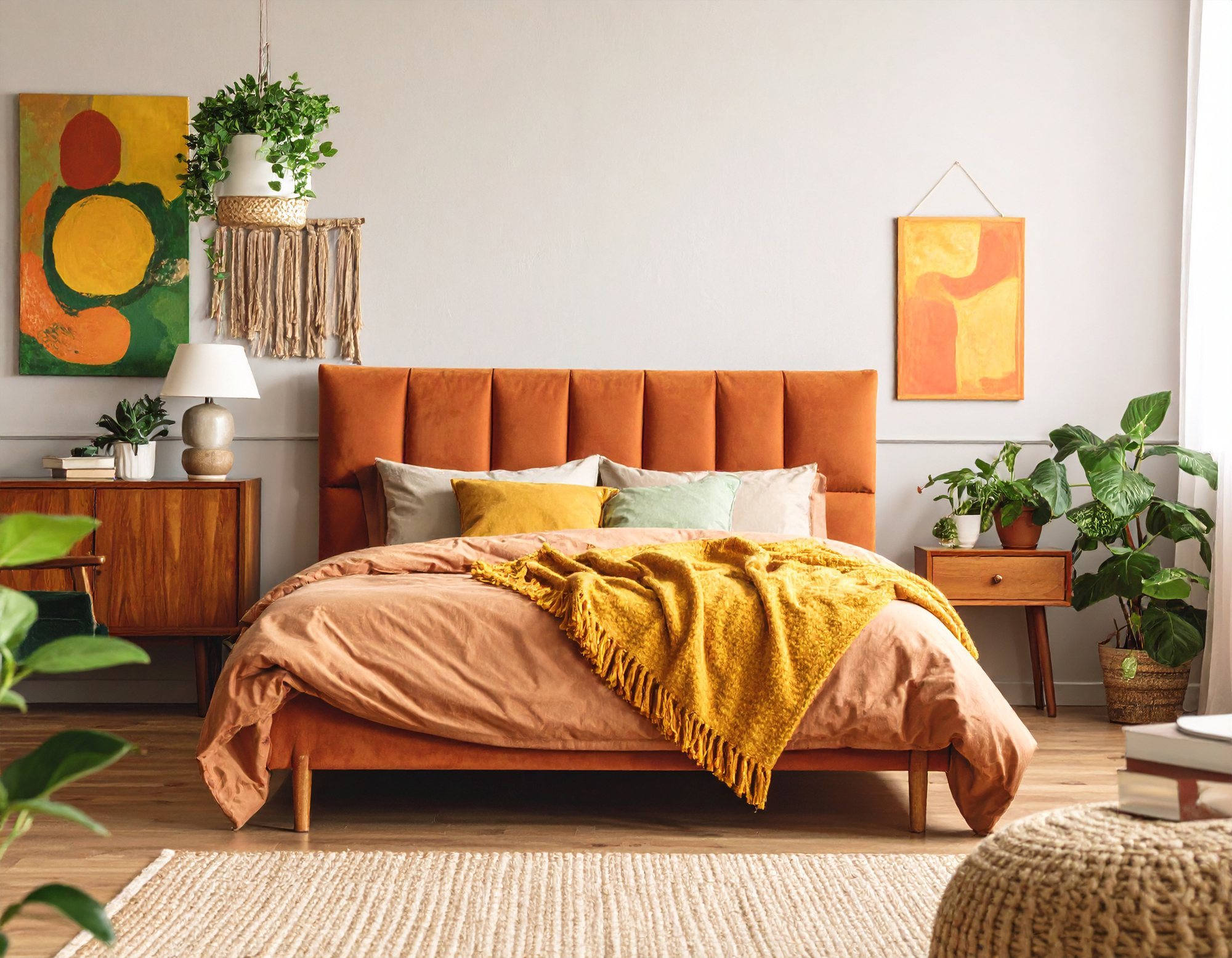 Retro bedroom home cleaning in Mudgeeraba, Gold Coast. The Old School Cleaning Co.
