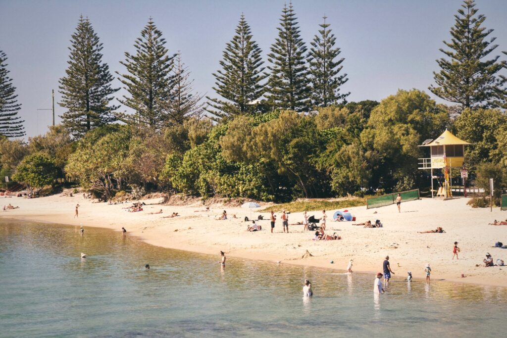 beach in Tallebudgera, Gold Coast. The Old School Cleaning Co.