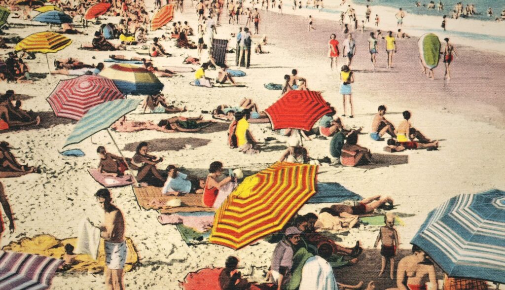 Vintage beach day retro, Gold Coast. The Old School Cleaning Co.